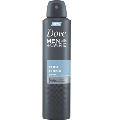 DBS250MCF, Dove Body Spray 250ml Men's + Care Cool Fresh, 8710908325823