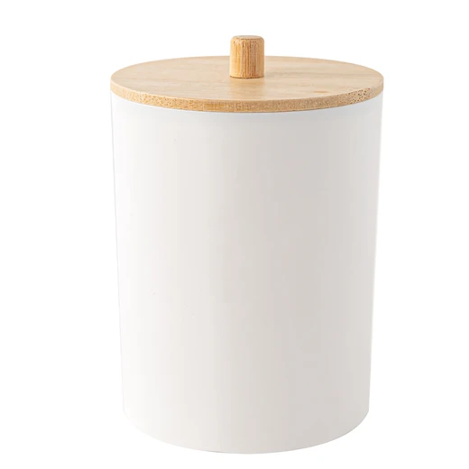 38224, Ideal Home Vanity Organizer w/ Bamboo Lid 3.5x3.5x4.6 inch, 191554382244