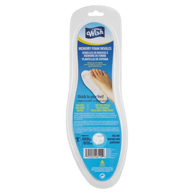 46110, Wish Memory Foam Insoles, 191554461109