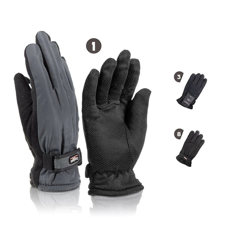 Insulated Men's Ski Gloves w/ Strap