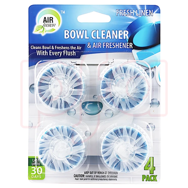 60112, Air Fusion Bowl Cleaner & Freshener 4PK Linen, 191554601123
