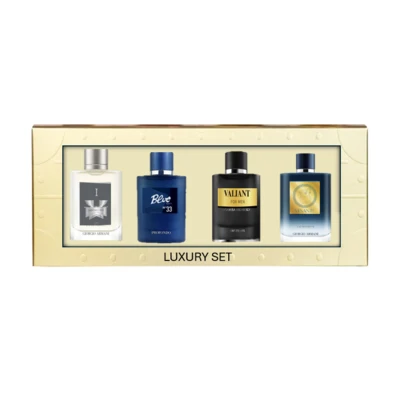 89617, Men's  4pcs INVINCIBLE/BLUE NAVY/VALIANT/VESANTE Luxury Set FOR HIM Coffret  4*25ml/0.85fl.oz EDP, 191554896178