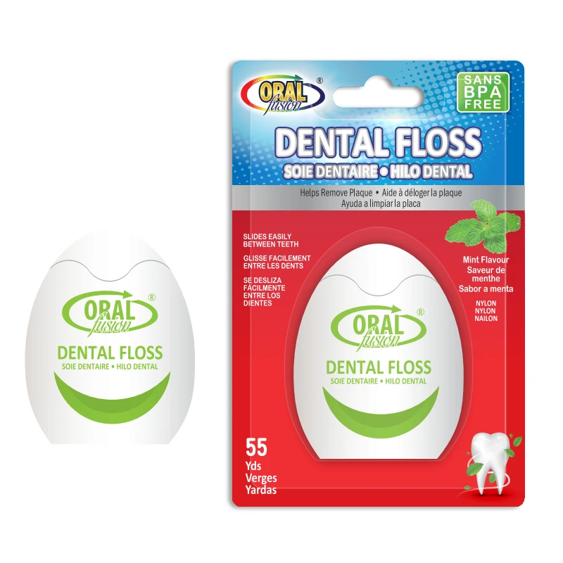 Oral Fusion Dental Floss 55yds Mint