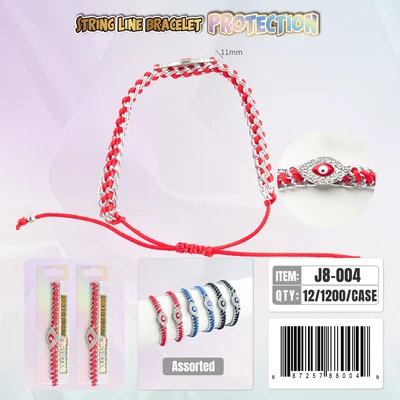 J8-004, String Line Protection Bracelet, 887257880049