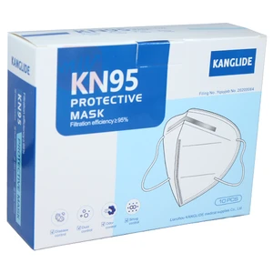 MASK-KN95KG, Face Mask KN95 10pcs Box Kanglide White (10pack Bag)