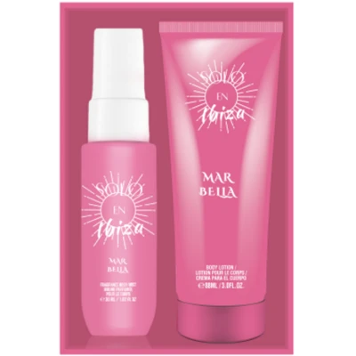 88711, SOLO EN IBIZA Women's 2pcs  Set  MARBELLA 1.02oz/30ml Body mist 3oz/88ml Body lotion, 191554887114