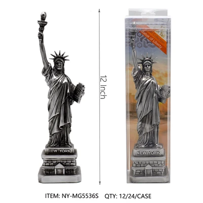 NY-MG5536S, STATUE OF LIBERTY Silver (12")