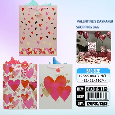 BV7015-LG, VALENTINE GIFT BAG LG, 887257170362