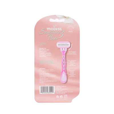 67211, Modess Triple Blade Razors 4-Pack, 191554672116
