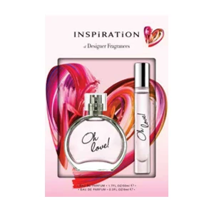 88409, Women's 2 Pcs Eau de Parfum 1.7oz/50ml+0.34oz/10ml EDP Vial Set Oh Love! - United Scents, 191554884090