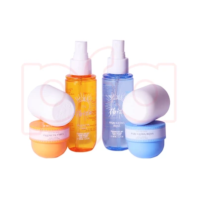 89515, Solo Barcelona Bliss/Valencia Vibes 4pcs Set 2× 3.4 oz Body Mist 2×1.06 oz Body Cream, 191554895157