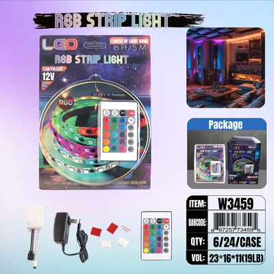 W3459, 5M 5050  270 LEDS RGB Strip Flexible, 887257734595