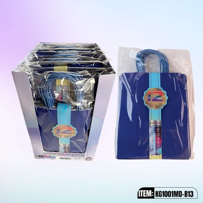 KG1001MD-B13, Kraft Bags MD. Royal Blue 12/Pk 10.6"x8.6"x4.3", 887258100344