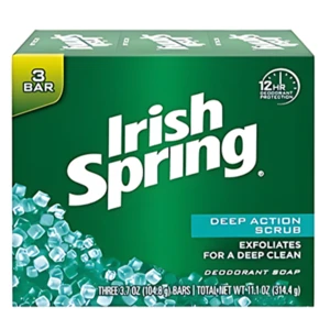 IS3DCS, Irish Spring Bar Soap 3.75oz 3pk Deep Clean Scrub, 35000148940