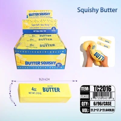 TC2016, Squishy Butter 9.25" x 2.36" x2.36‘’, 887258040169