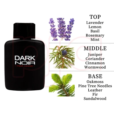 88215, Eau de Parfum 3.4 oz/100 ml Dark Noir for Men - United Scents, 191554882157
