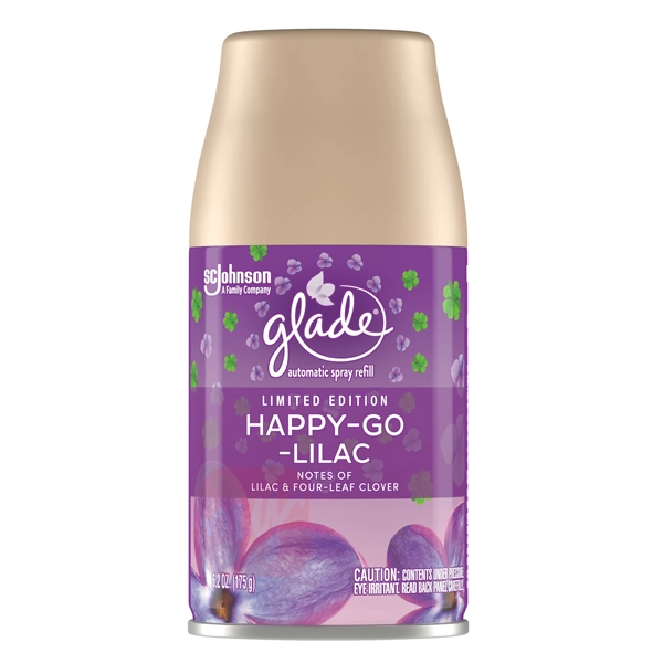 GL62AR-HGL, Glade Automatic Spray Refill 6.2oz Happy Go Lilac, 046500036897