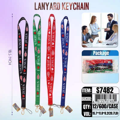 S7482, Lanyard Religious Jesus, 887257374821