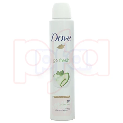 DBS200CU, Dove Body Spray 200ml Go Fresh Cucumber Scent, 8720181347115