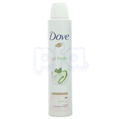 DBS200CU, Dove Body Spray 200ml Go Fresh Cucumber Scent, 8720181347115
