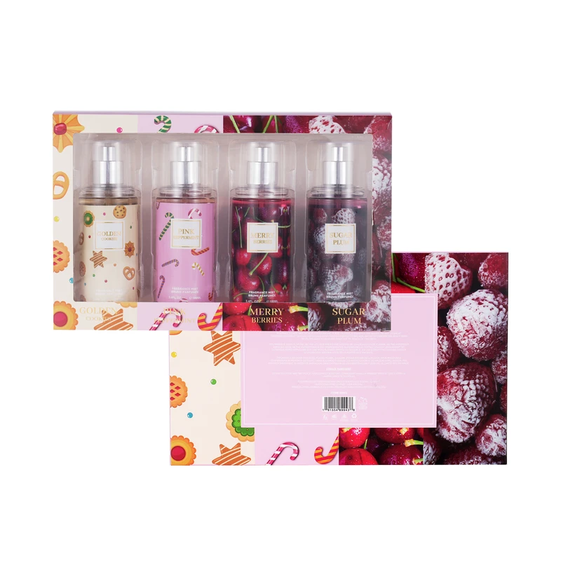 Women's 4pcs Set Holiday Treats 100ml/3.4 fl.oz body mist