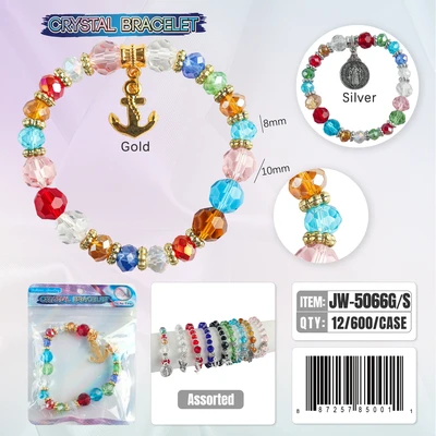 JW-5066, Crystal Bracelet Random Color, 887257850011