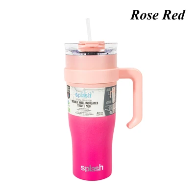 58233C, Splash Bottle Stainless Steel Travel Mug 40oz 2 Tone, 191554582330