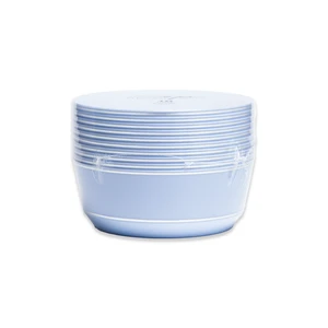 36301, Elegance Party 10PK 14oz Soup Bowl Ice Blue+Silver, 191554363014