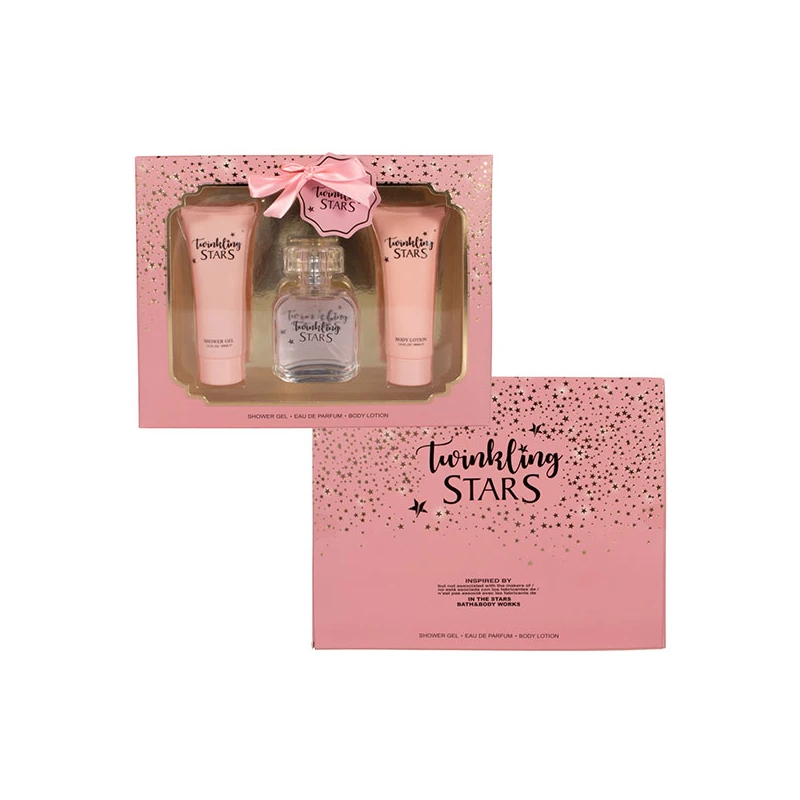 Women's 3pcs Set TWINKLING STARS 1.7fl.oz EDP 2.8fl.oz Shower Gel 2.8fl.oz Body Lotion