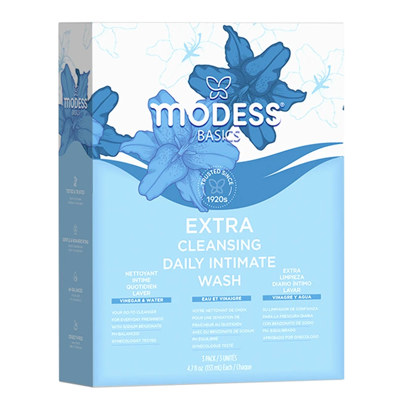 Modess Douche 3 pack 4.4oz/133mL Vaginal water