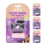 30142, Zeek & Zoey Poop Bags 30CT With Dispenser, 191554301429