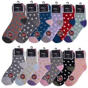 12111, Thermaxxx Winter Socks Fuzzy Dots, 191554121119