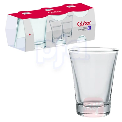 CR-2805CL6, Cristar Sodera Shot Glass 2.75oz 6Pack Sleeve Set, 840325002026