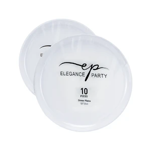 36238, Elegance Party Edge 10PK 10.25'' Dinner Plate White, 191554362383