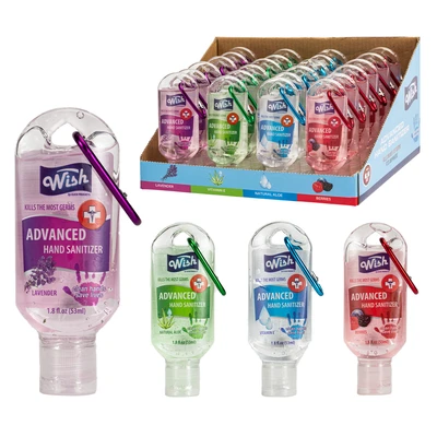 60219, Wish Hand Sanitizer 1.8oz w/ Clip Display, 191554602199