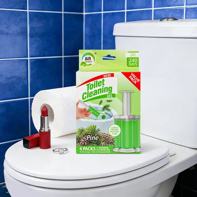 60133, Air Fusion Toilet Cleaning Gel 6.43oz 4PK – Pine, 191554601338