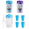 33322, Splash Pitcher with Tumbler Set 5pcs (Jug + 4 Cup) 56.3oz, 191554333222