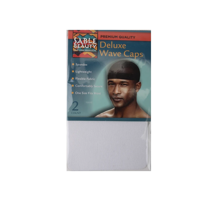 Sable Beauty Deluxe Wave Cap 2PK White