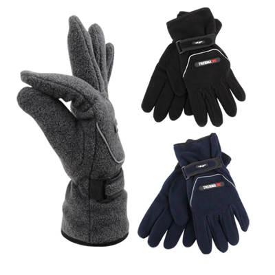 11264, Thermaxxx Men's Fleece Gloves w/ Strap HD, 191554112643