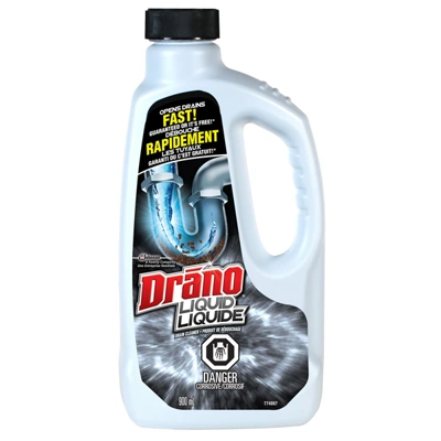 DL900R, Drano Liquid 900ml (30.4oz) Drain Cleaner, 059200006862