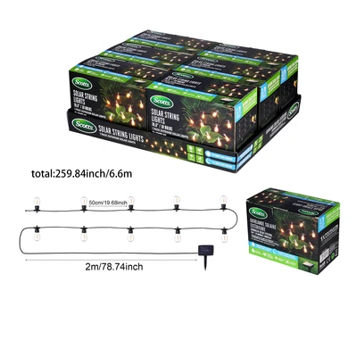 ST-48061, Scotts Solar String Light 10 Bulbs 1pk, 191554480612