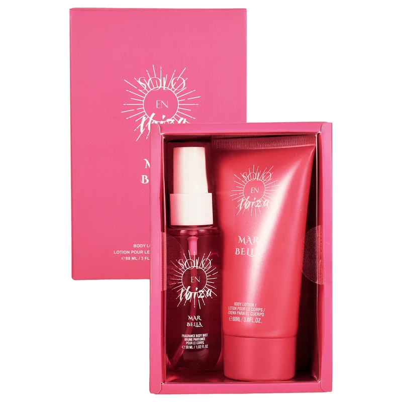 SOLO EN IBIZA Women's 2pcs Set MARBELLA 1.02oz/30ml Body mist 3oz/88ml Body lotion