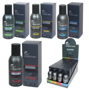 99112, Cheetah Men's Eau De Parfum Spray w/Testers 100mL (3.3oz) Assorted PDQ, 8696601102865
