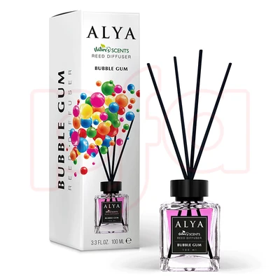 99146, ALYA Nature Scents Reed Diffuser 3.3oz Bubble Gum, 8696601070294