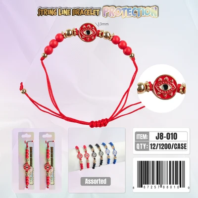 J8-010, String Line Protection Bracelet, 887257880100