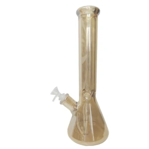 55969, Glass Bong 14.5in Amber, 036882559695