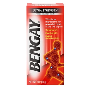 BENGAY2R, Bengay Ultra Strength 2oz RED