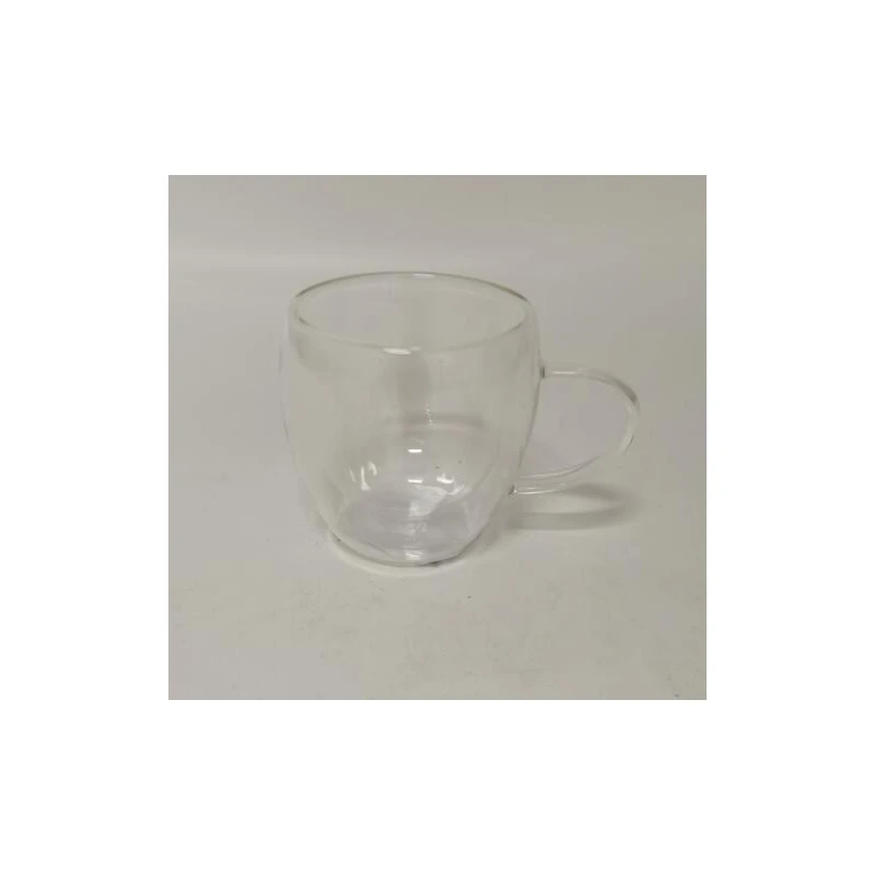 Splash Double Wall Glass Cup 2PK 8.5oz handle