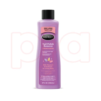 60634, Bazic Beauty Nail Polish Remover 8oz Strenghening, 191554606340