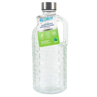 33191, Splash Glass Water Bottle 33.8oz, 191554331914